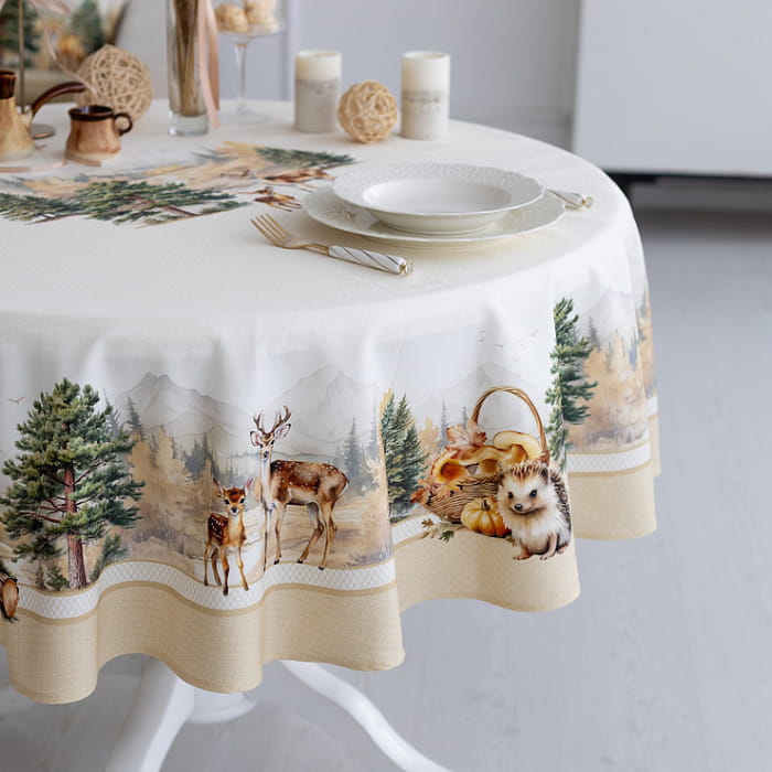 Скатерть круглая D-150 см "Дубрава"