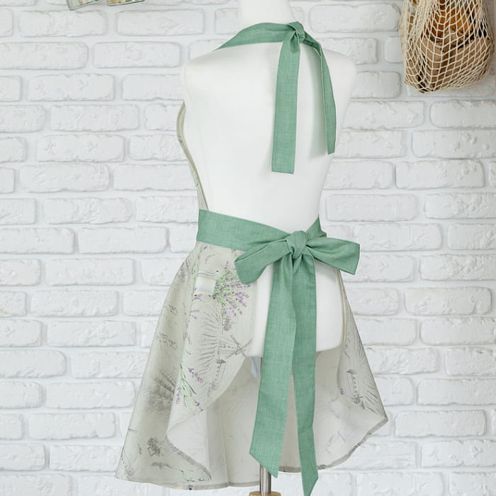 Фартук "Лавандовое лето" модель Кокетка