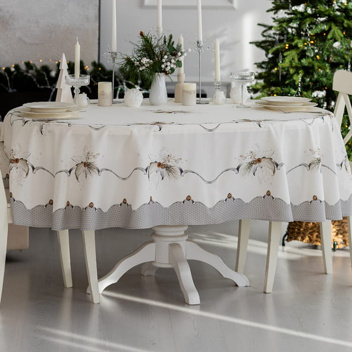 Скатерть овальная 150х205 см "Стоун"