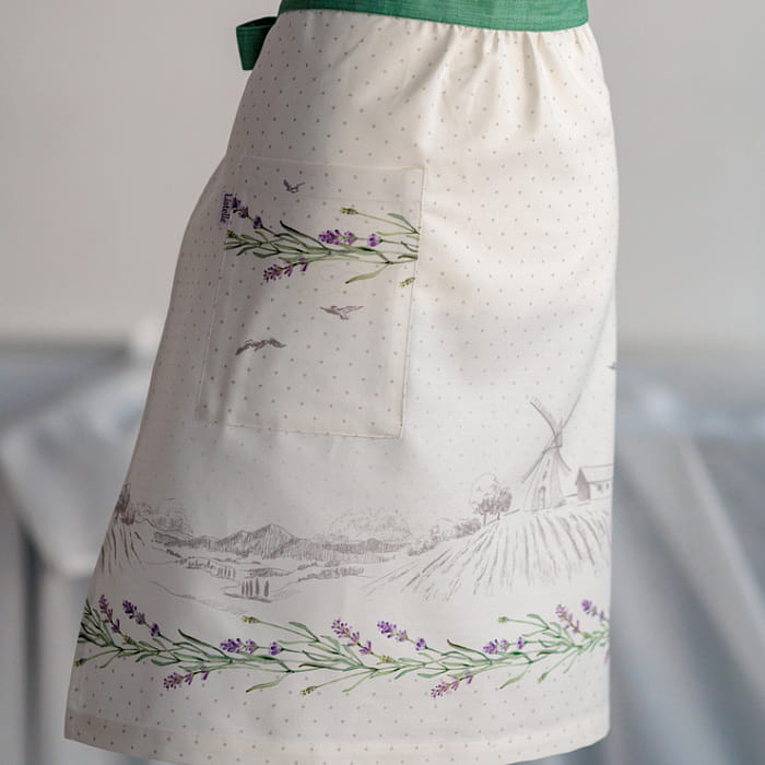 Фартук "Лавандовое лето" модель Английский