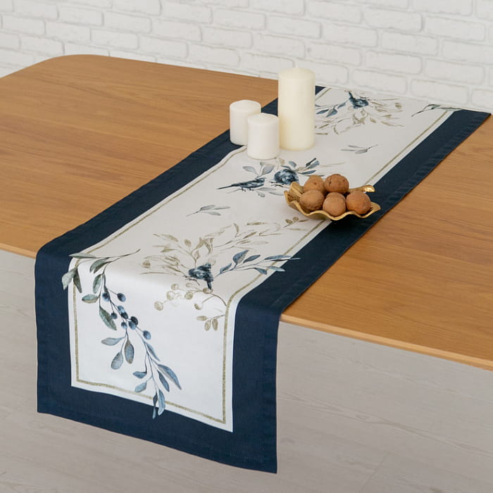 Дорожка 40х145 см "Блюз" синяя