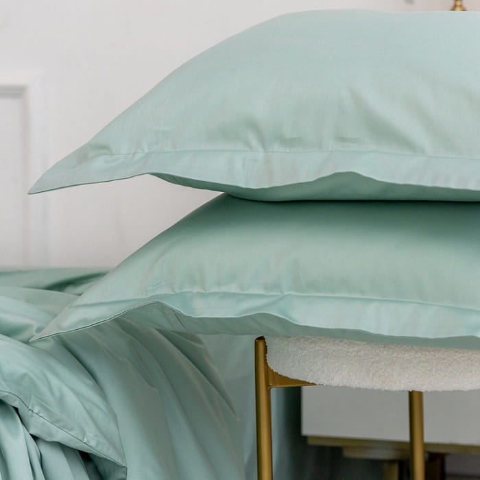 Евро комплект постельного белья "Ментоловая нотка" maxi