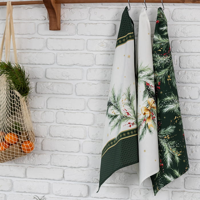 Набор Set-3 полотенец "Ветви Рождества"