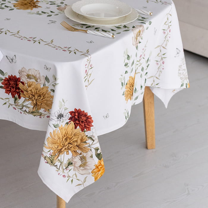 Скатерть 145х300 см "Цветочная симфония"