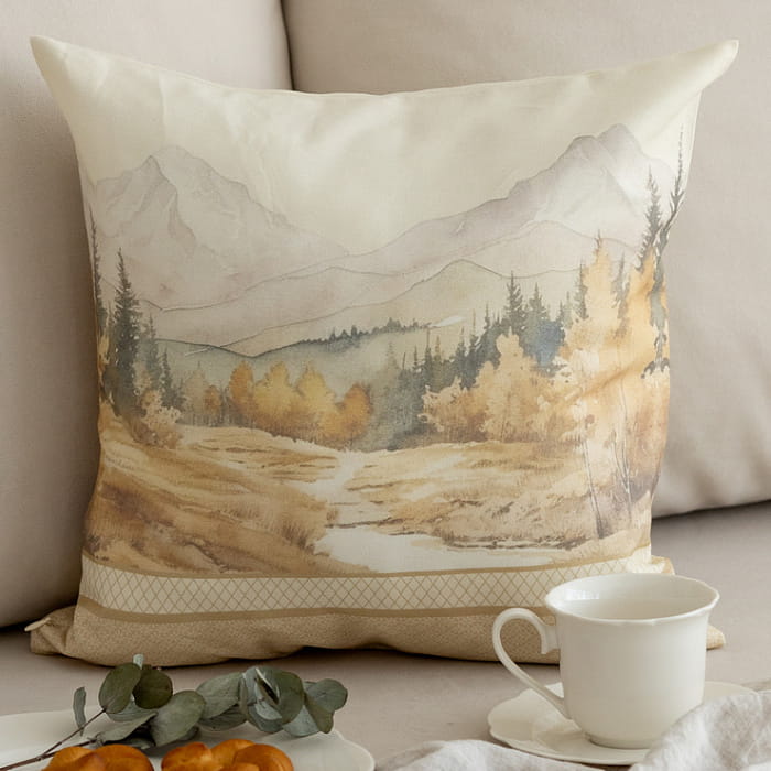 Декоративная наволочка "Дубрава с лисой"