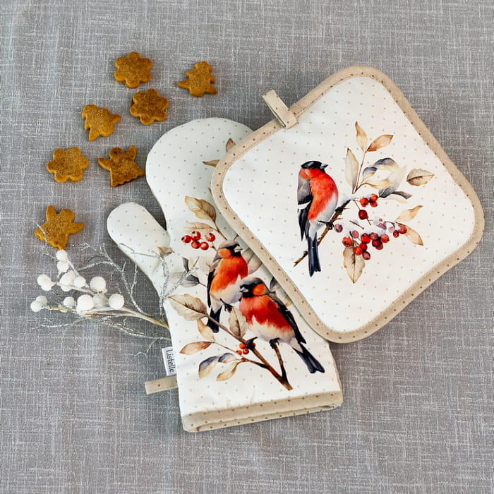 Комплект прихваток "Пернатые истории"