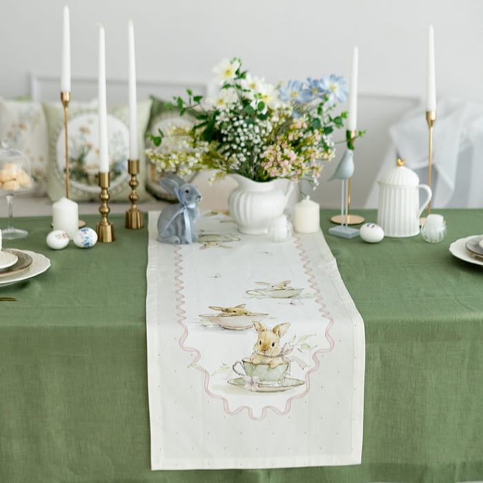 Дорожка 40х140 см "Заварные зайки "