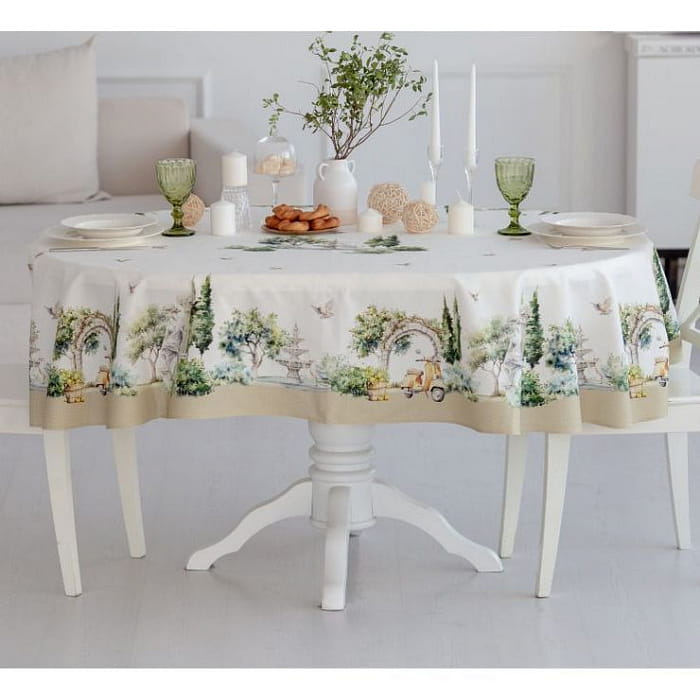 Скатерть овальная 170х250 см "Итальяно"