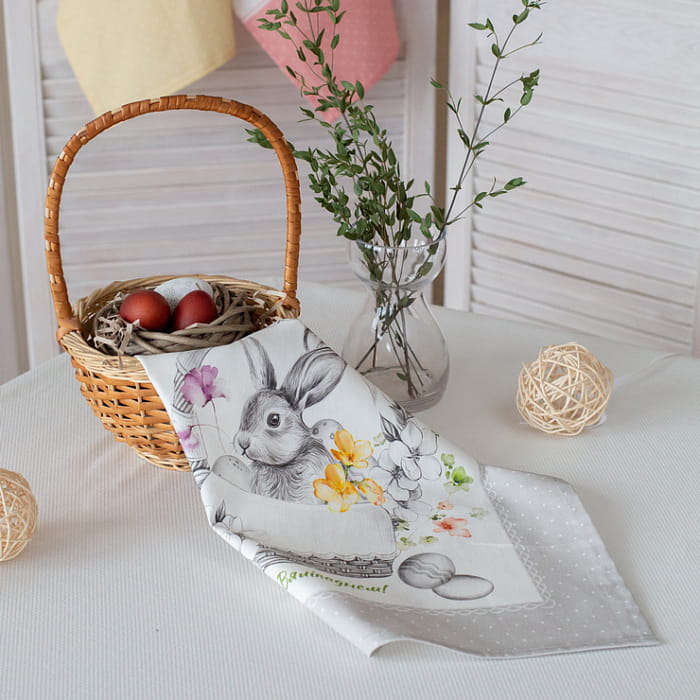 Салфетка "Соната" серая, 1 шт