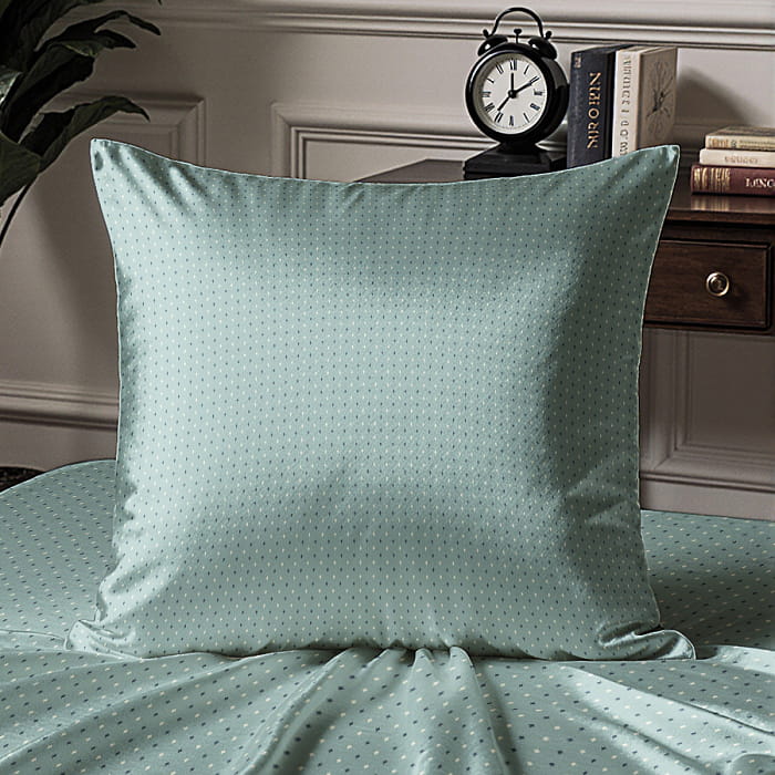 Наволочка 70х70  "Рейн" лавровый зелёный