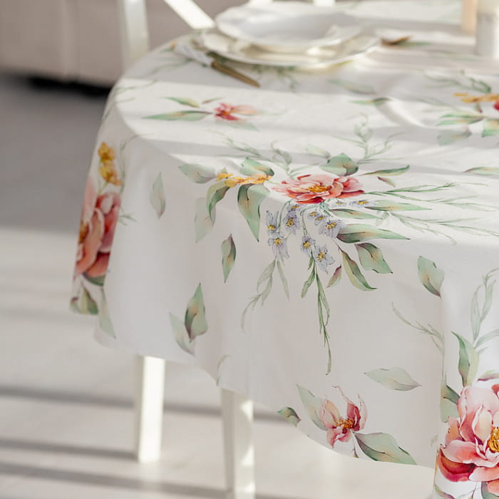 Скатерть овальная 150х200 см "Белла паттерн"