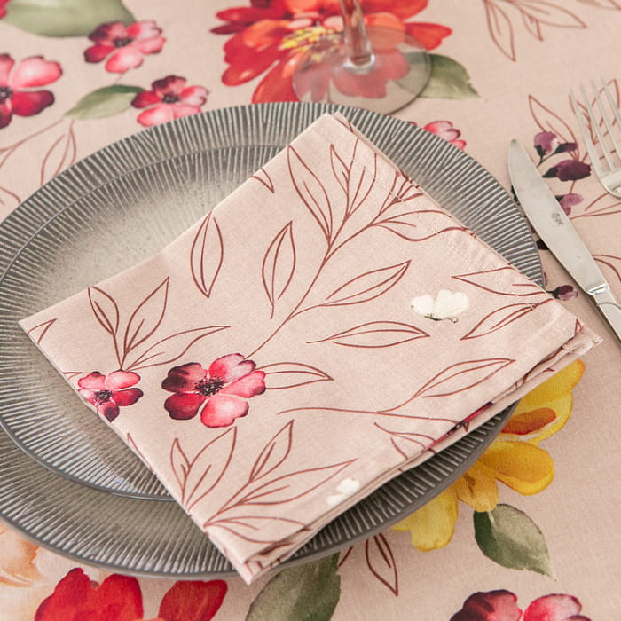 Набор Set-4 салфеток "Вернисаж" мелкие цветы