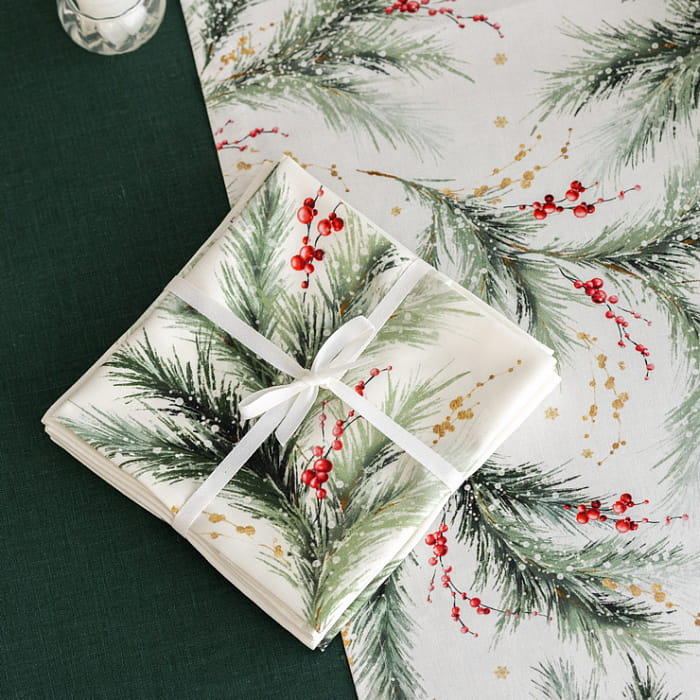 Набор Set-4 салфеток "Ветви Рождества"
