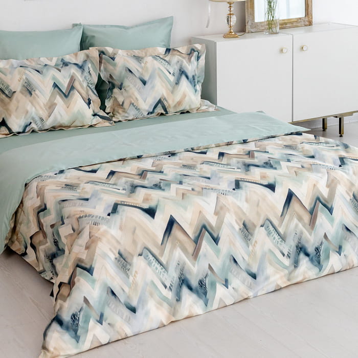 Евро комплект постельного белья "Бриз" maxi