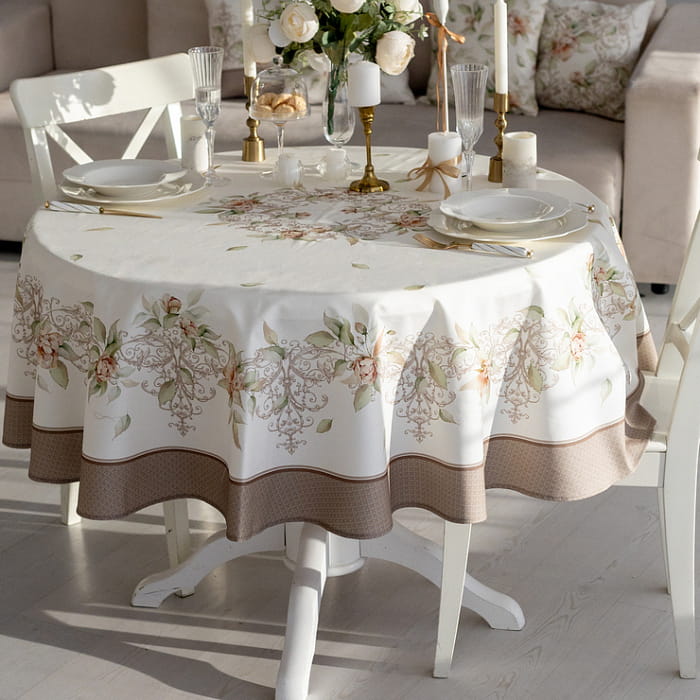 Скатерть круглая D-150 см "Луиза"