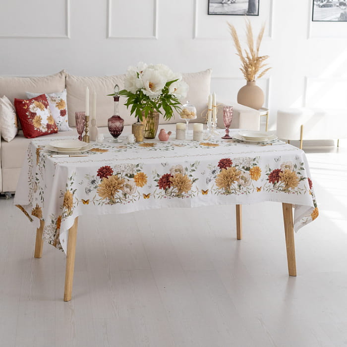 Скатерть 145х220 см "Цветочная симфония"