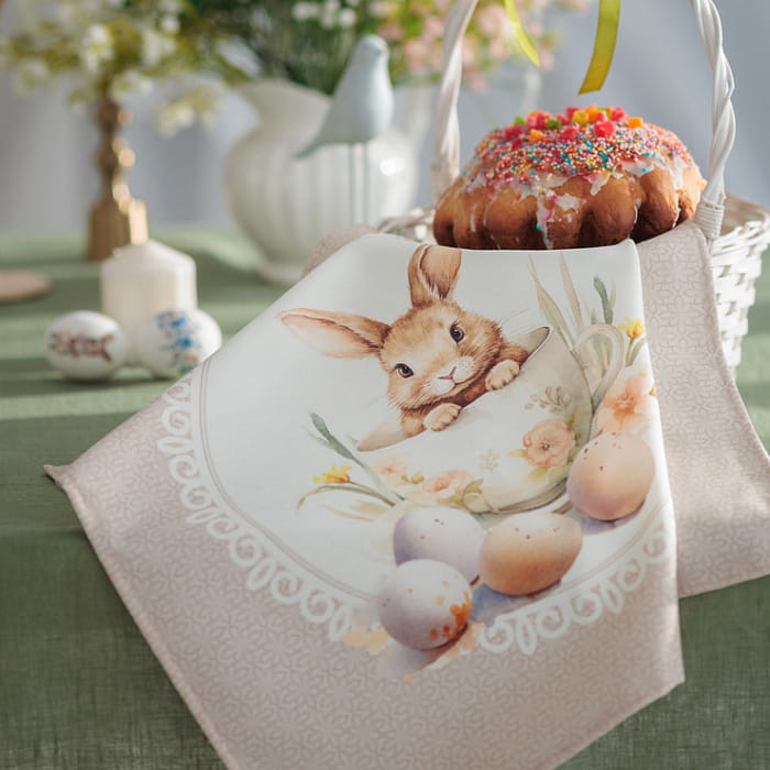 Салфетка "Стеша зайка в чашке", 1 шт