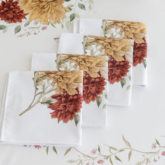 Набор Set-4 салфеток "Цветочная симфония"