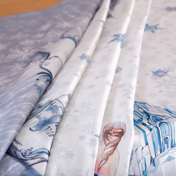 Скатерть круглая D-170см "Снежное королевство"