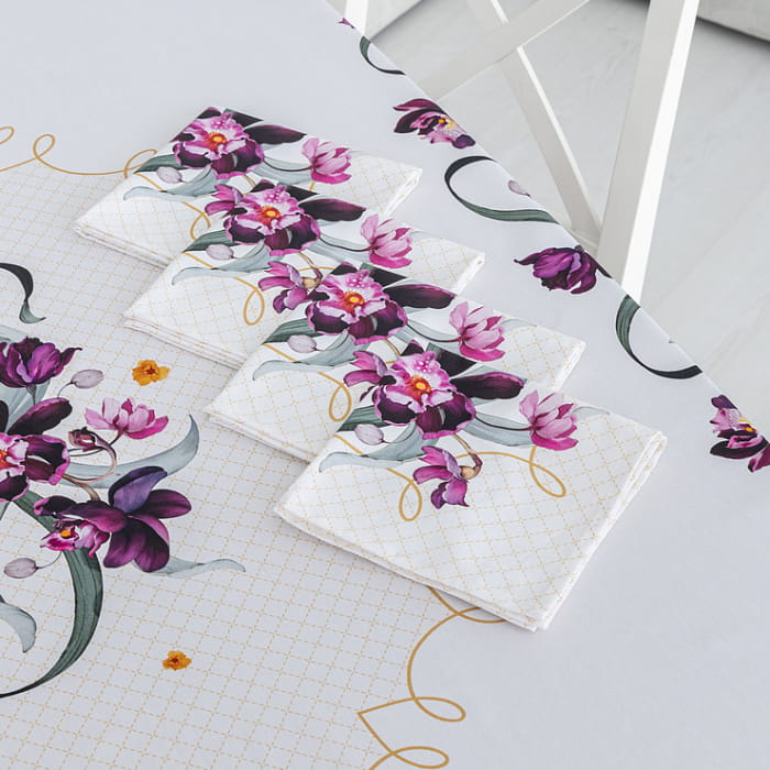 Набор Set-4 салфеток "Виола рамка"