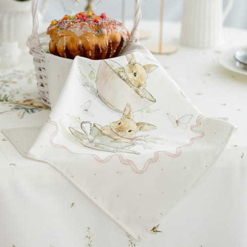 Салфетка "Заварные зайки чайная пара", 1 шт