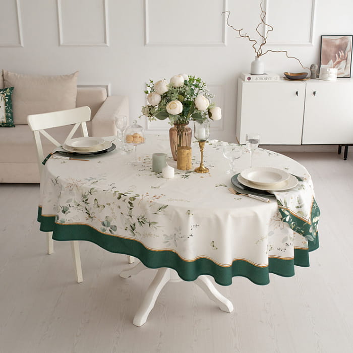 Скатерть овальная 150х248 см "Эвелина"