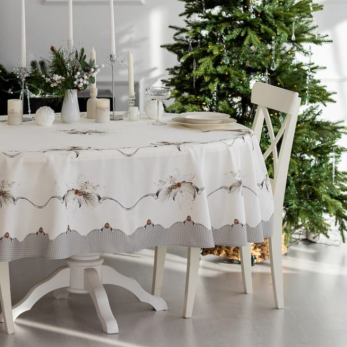 Скатерть овальная 170х255 см "Стоун"