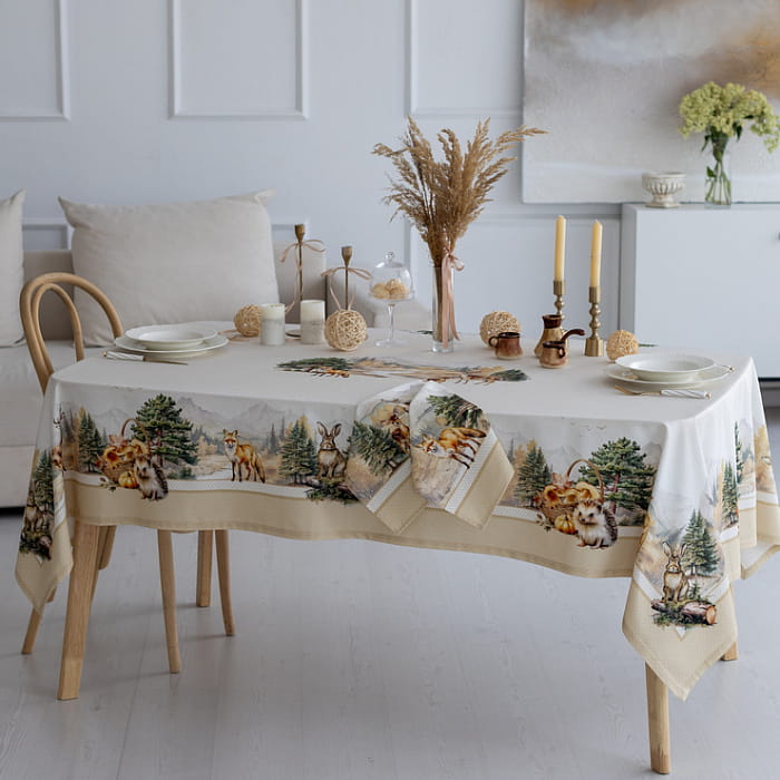 Скатерть 145х145 см "Дубрава"