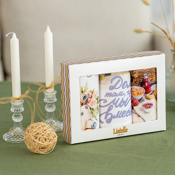 Набор Set-3 полотенец "Пинки"