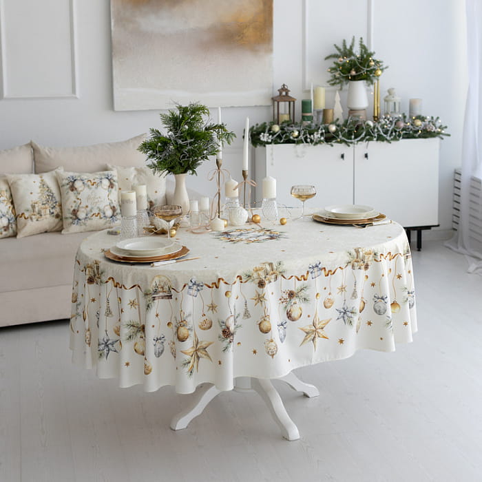 Скатерть овальная 170х220 см "Полонез"