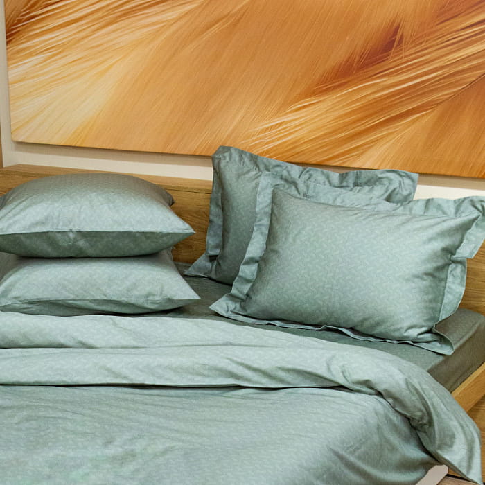 Пододеяльник 200х215 "Дафна" зеленый шалфей