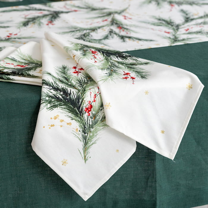 Набор Set-4 салфеток "Ветви Рождества"