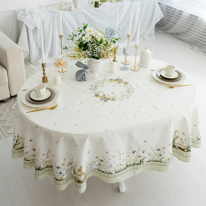 Скатерть овальная 140х170 см "Аркадия"