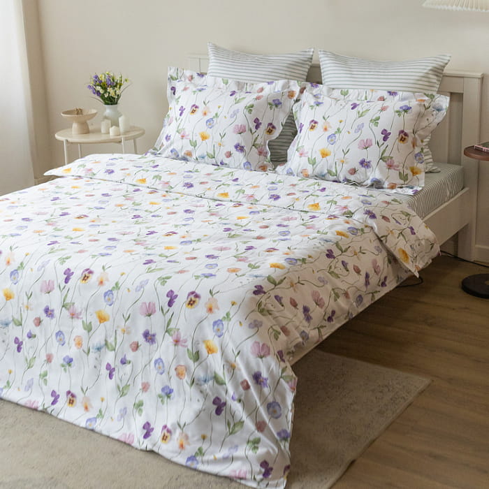 Наволочка 70х70 "Майская долина полоска"