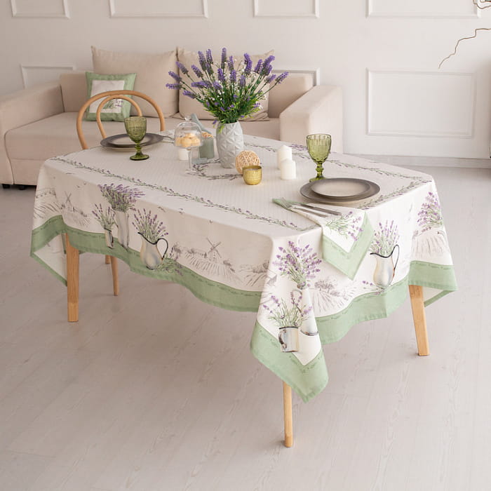 Скатерть 145х185 см "Лавандовое лето"