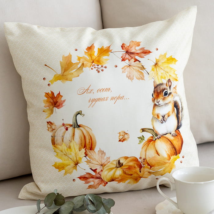 Декоративная наволочка "Дубрава венок"